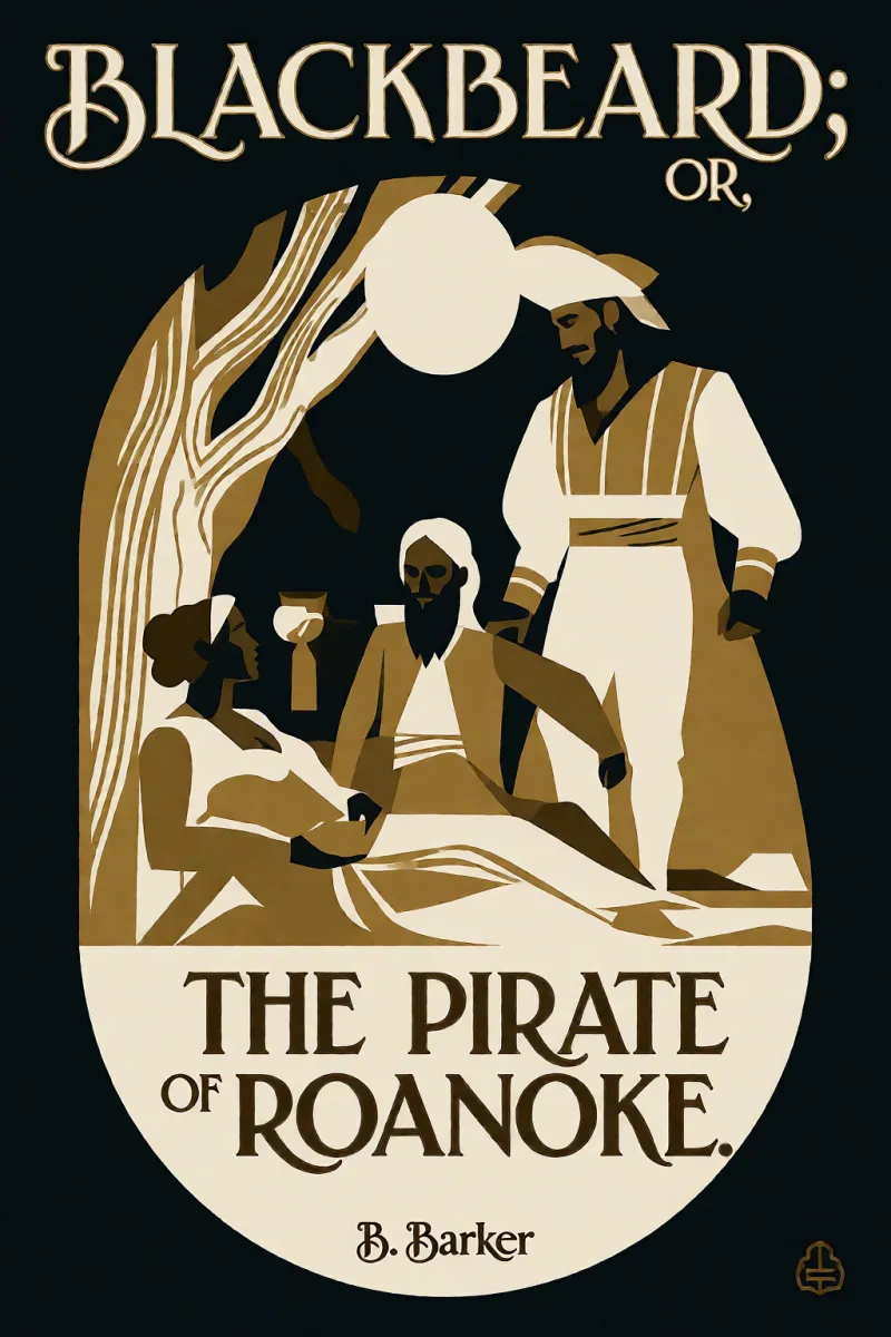 Cover of Blackbeard; Or, The Pirate of Roanoke. by B. Barker