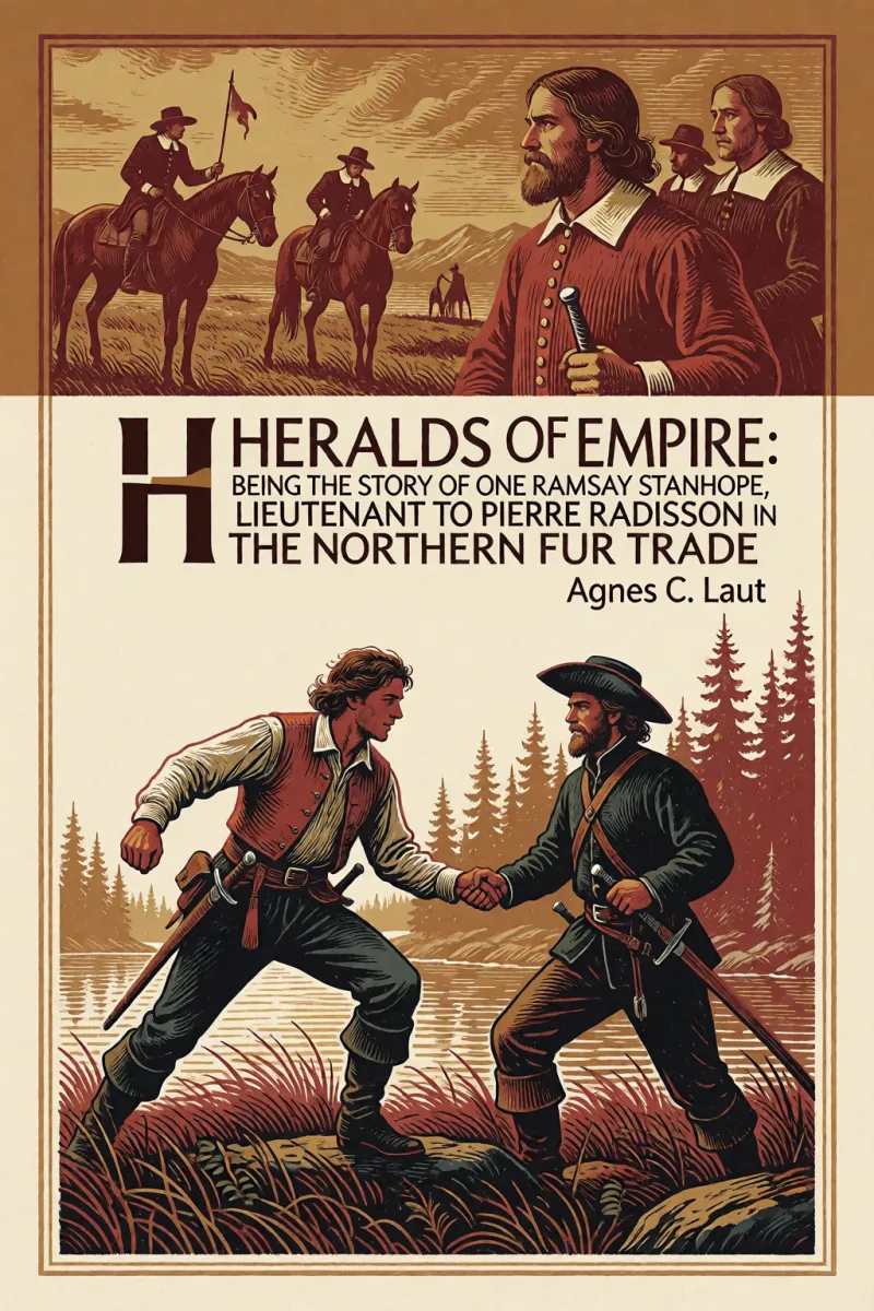 Cover of Heralds of Empire: Being the Story of One Ramsay Stanhope, Lieutenant to Pierre Radisson in the Northern Fur Trade by Agnes C. Laut