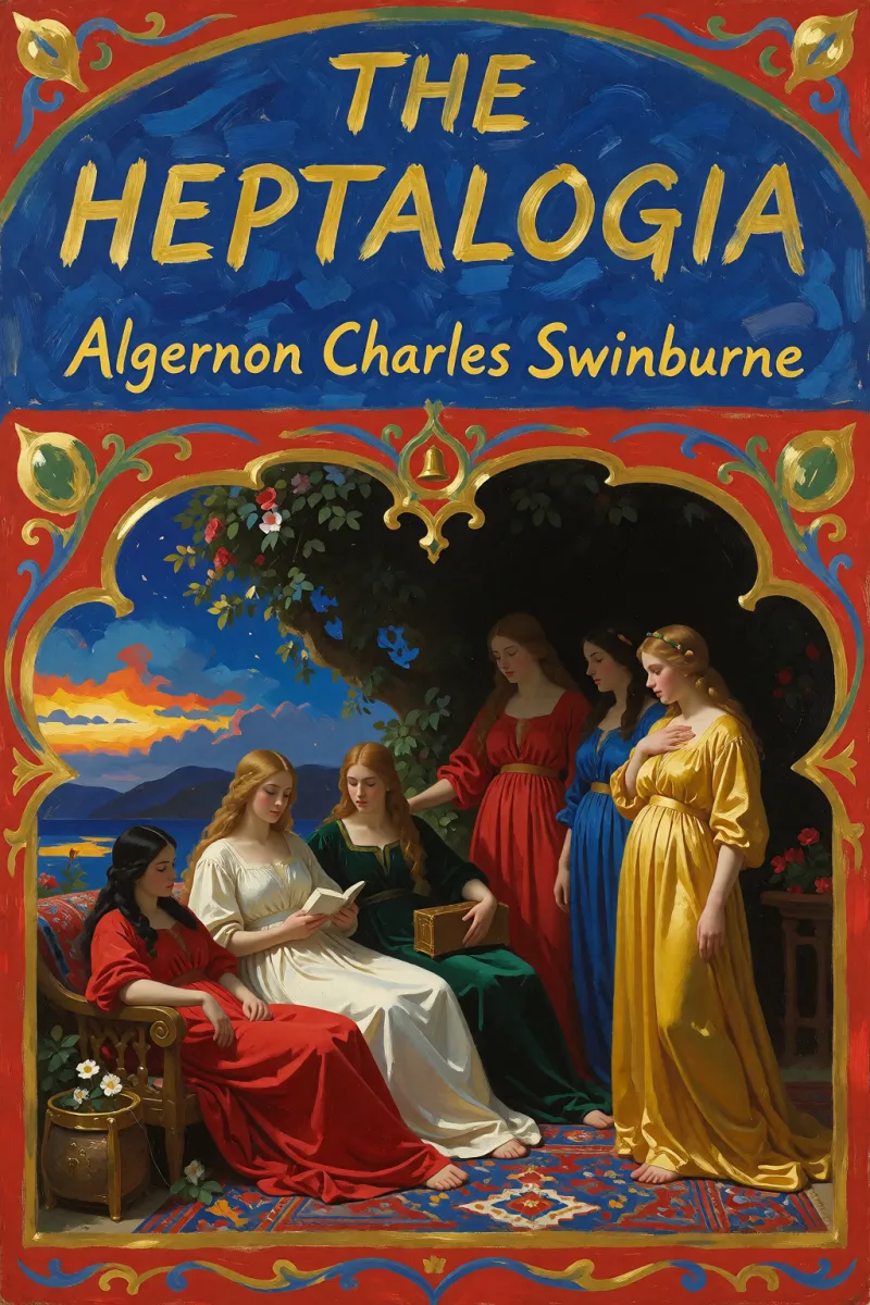 Cover of The Heptalogia by Algernon Charles Swinburne