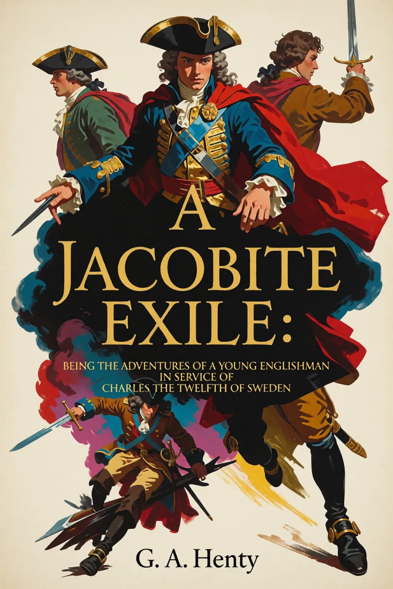 Cover of A Jacobite Exile: Being the Adventures of a Young Englishman in the Service of Charles the Twelfth of Sweden by G. A. Henty