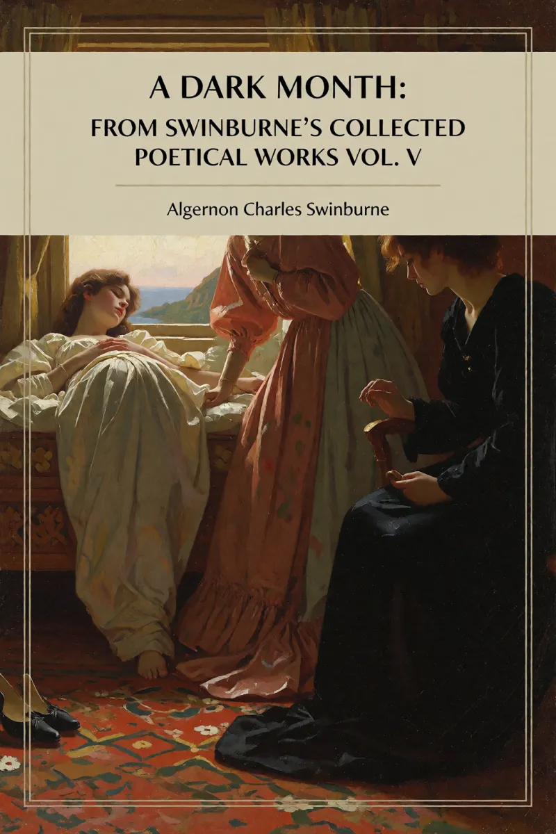 Cover of A Dark Month: From Swinburne's Collected Poetical Works Vol. V by Algernon Charles Swinburne
