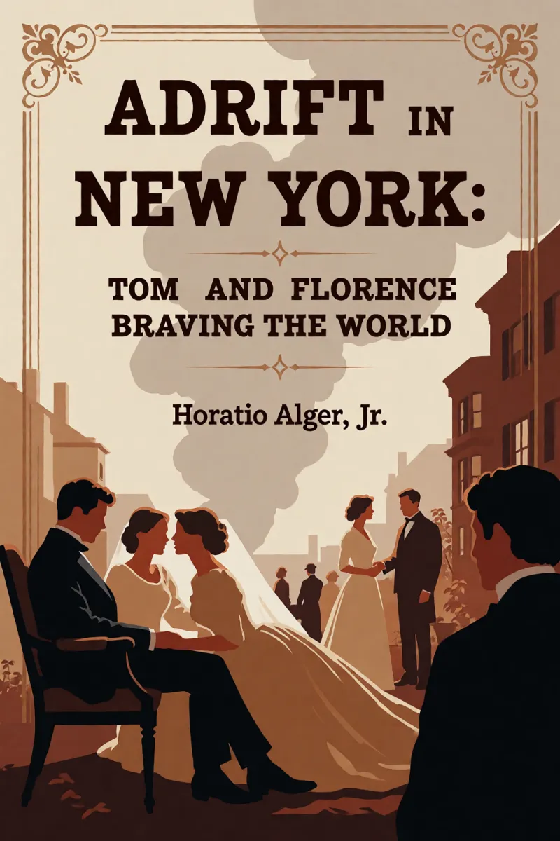 Cover of Adrift in New York: Tom and Florence Braving the World by Horatio Alger, Jr.
