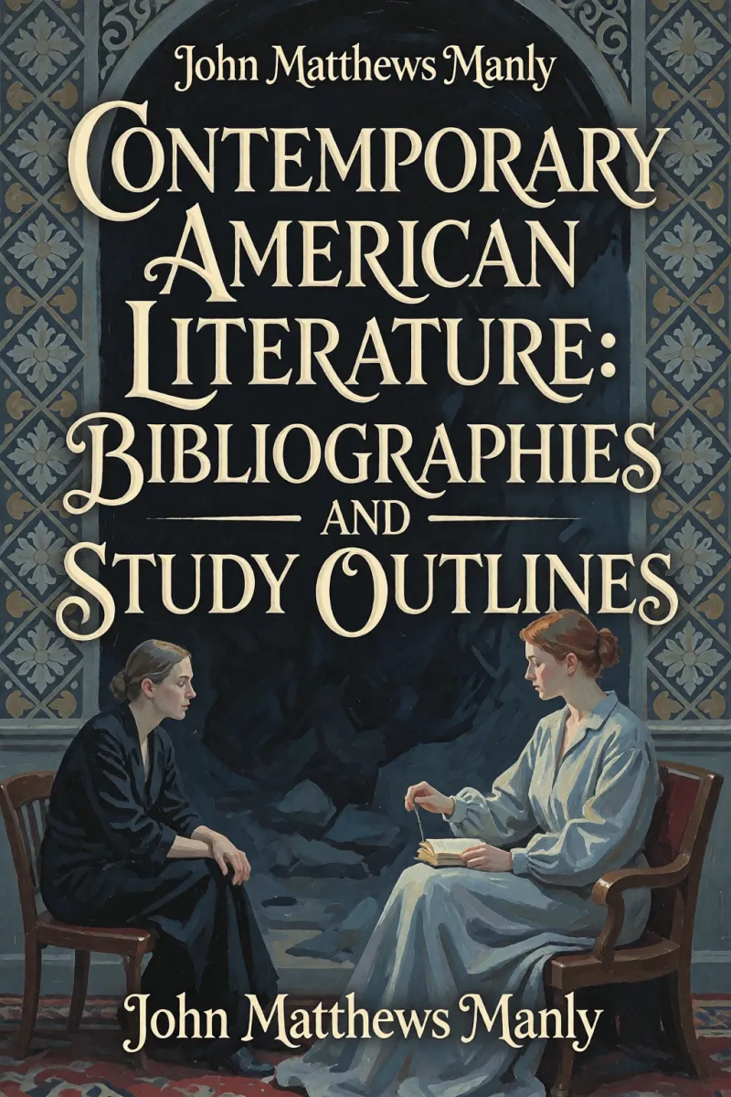 Cover of Contemporary American Literature: Bibliographies and Study Outlines by John Matthews Manly