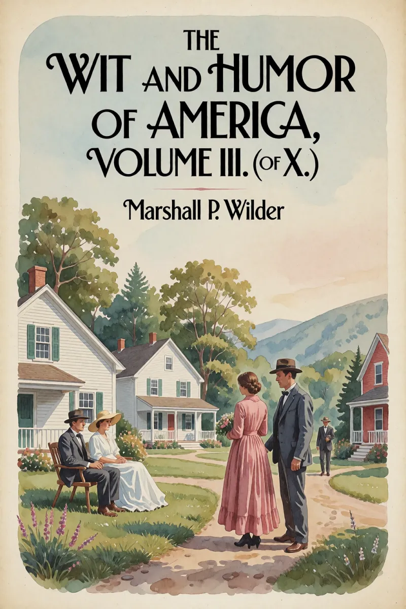 Cover of The Wit and Humor of America, Volume III. (of X.) by Marshall P. Wilder
