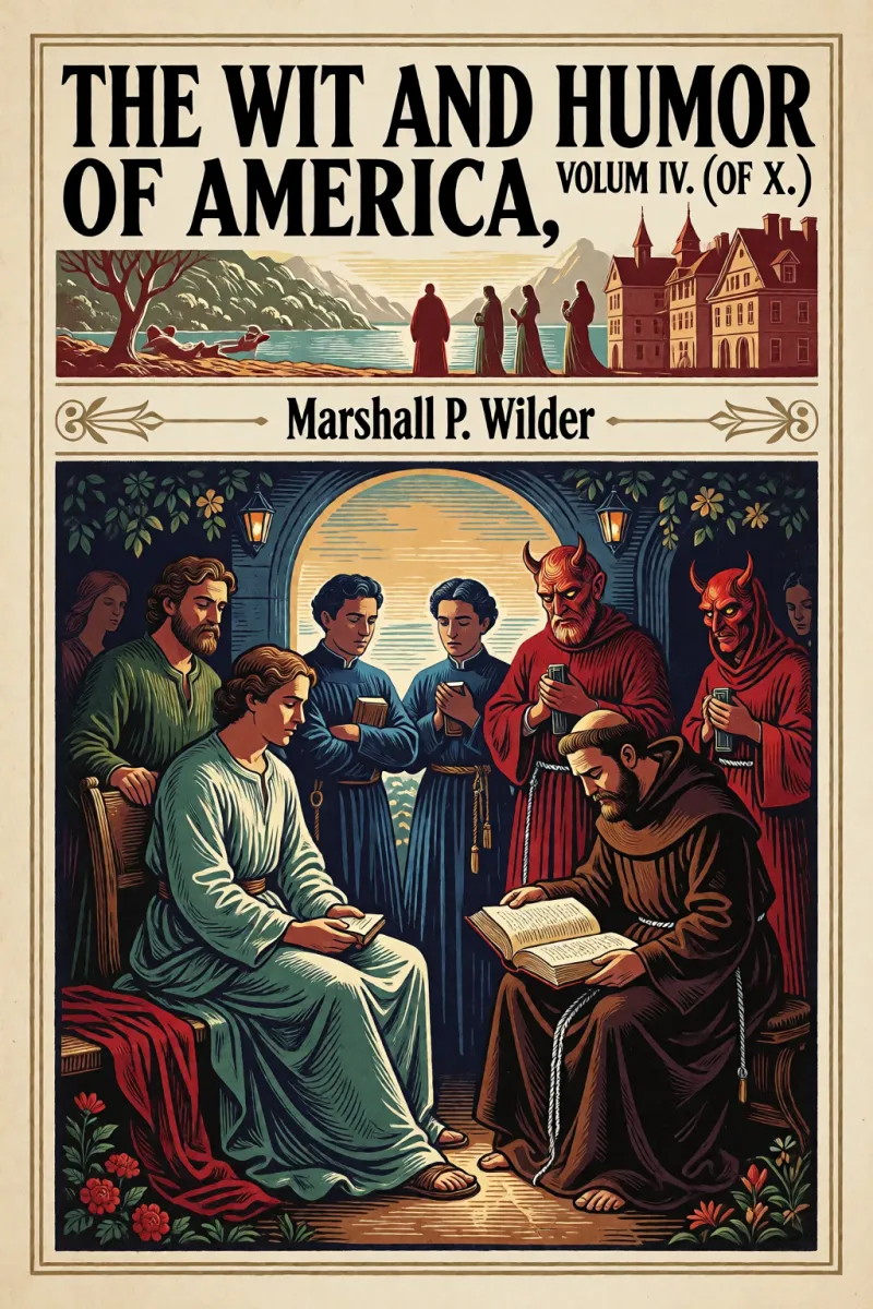 Cover of The Wit and Humor of America, Volume IV. (of X.) by Marshall P. Wilder