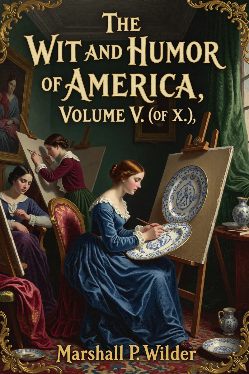 Cover of The Wit and Humor of America, Volume V. (of X.) by Marshall P. Wilder
