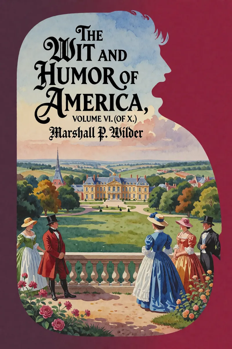 Cover of The Wit and Humor of America, Volume VI. (of X.) by Marshall P. Wilder