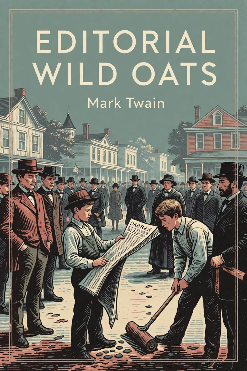 Cover of Editorial Wild Oats by Mark Twain