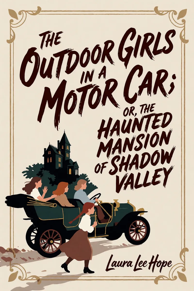 Cover of The Outdoor Girls in a Motor Car; Or, The Haunted Mansion of Shadow Valley by Laura Lee Hope