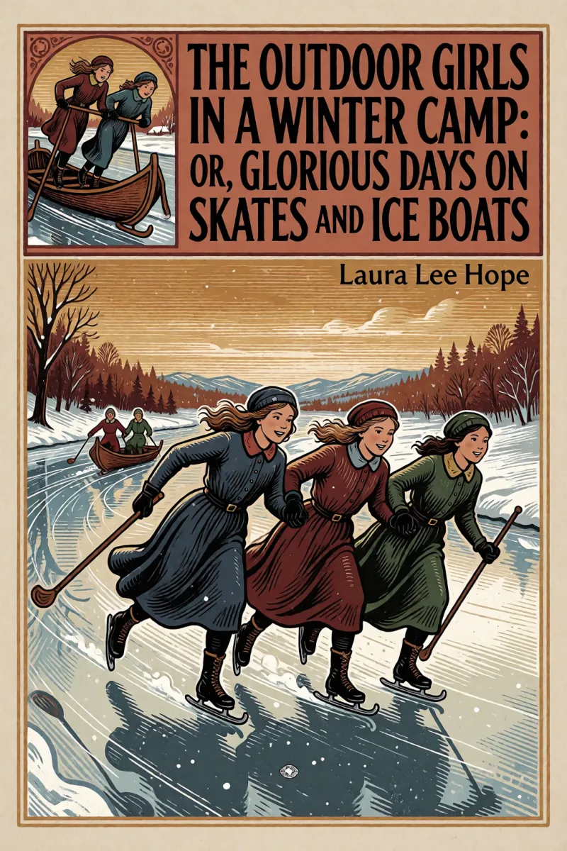 Cover of The Outdoor Girls in a Winter Camp: Or, Glorious Days on Skates and Ice Boats by Laura Lee Hope