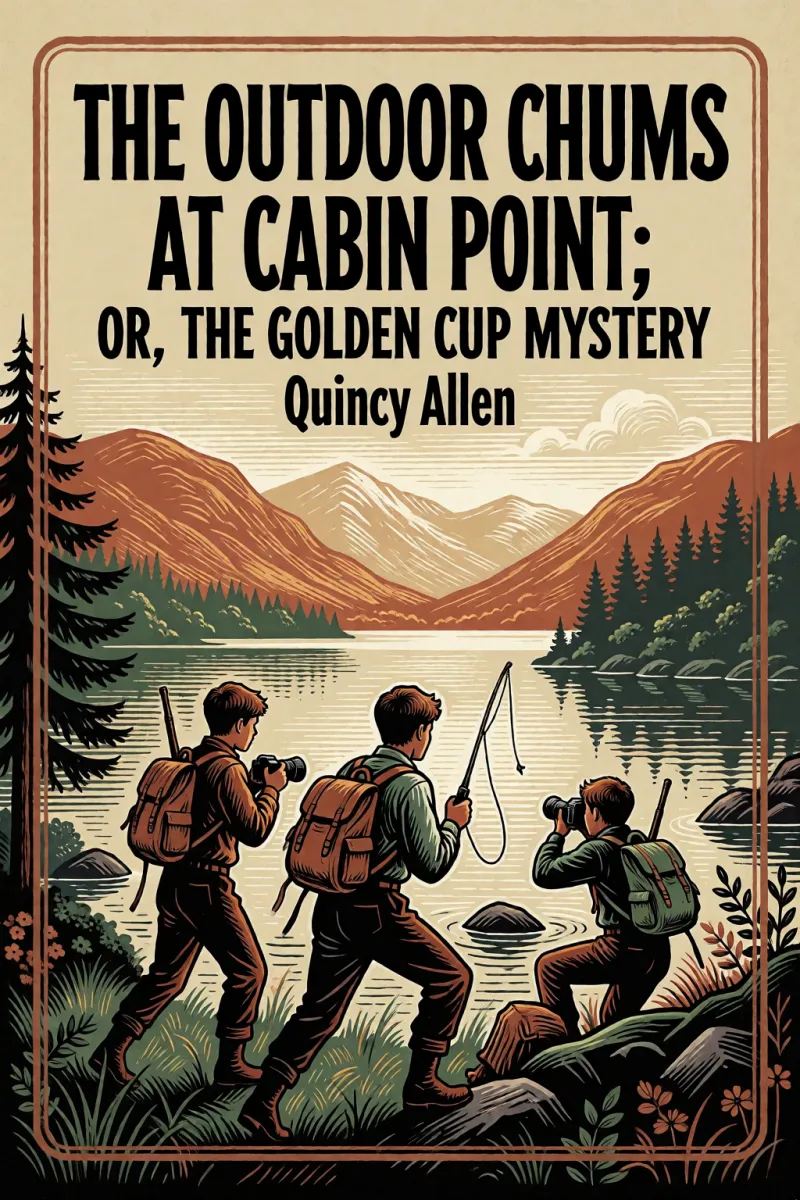 Cover of The Outdoor Chums at Cabin Point; Or, The Golden Cup Mystery by Quincy Allen