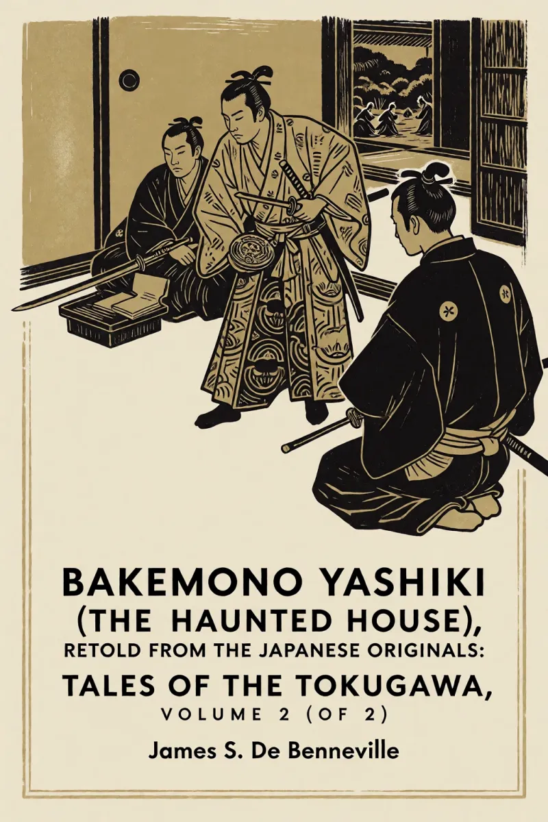 Cover of Bakemono Yashiki (The Haunted House), Retold from the Japanese Originals: Tales of the Tokugawa, Volume 2 (of 2) by James S. De Benneville