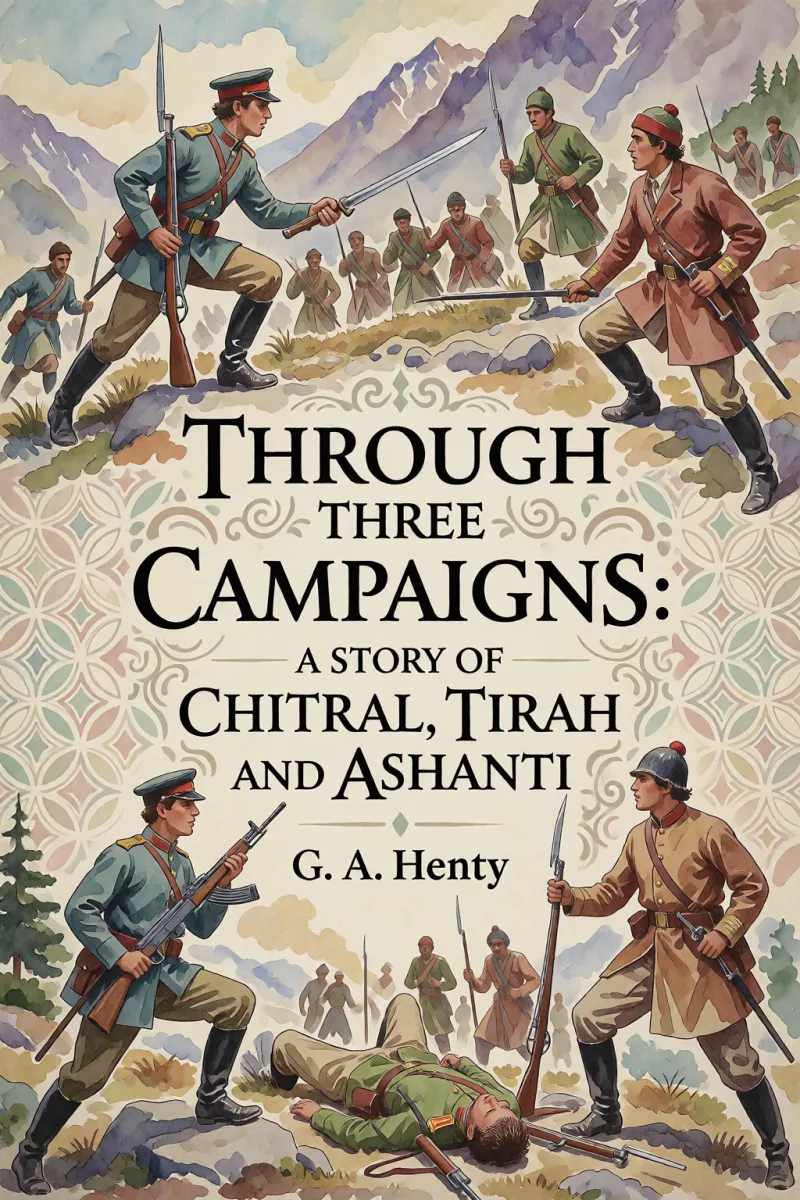 Cover of Through Three Campaigns: A Story of Chitral, Tirah and Ashanti by G. A. Henty