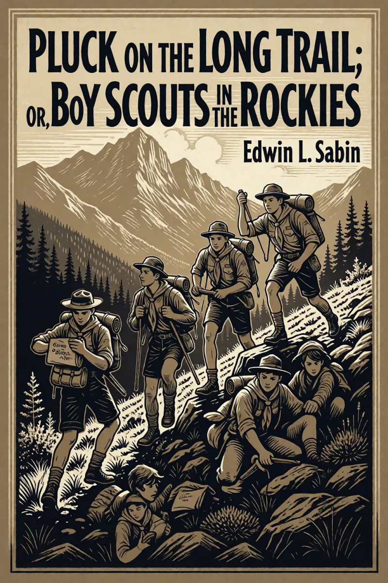 Cover of Pluck on the Long Trail; Or, Boy Scouts in the Rockies by Edwin L. Sabin
