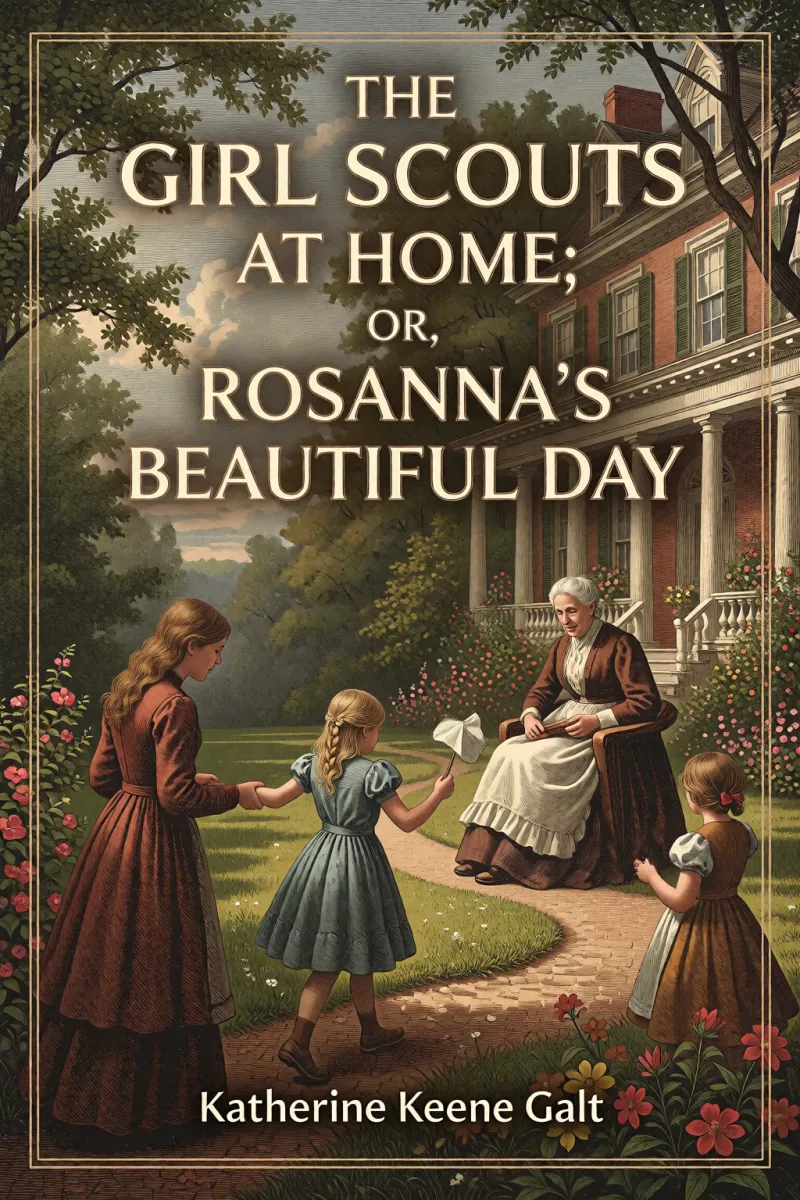 Cover of The Girl Scouts at Home; or, Rosanna's Beautiful Day by Katherine Keene Galt
