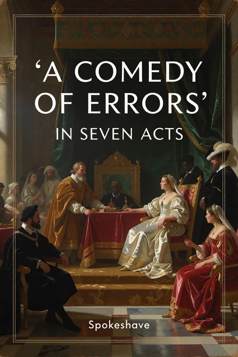 Cover of 'A Comedy of Errors' in Seven Acts by Spokeshave