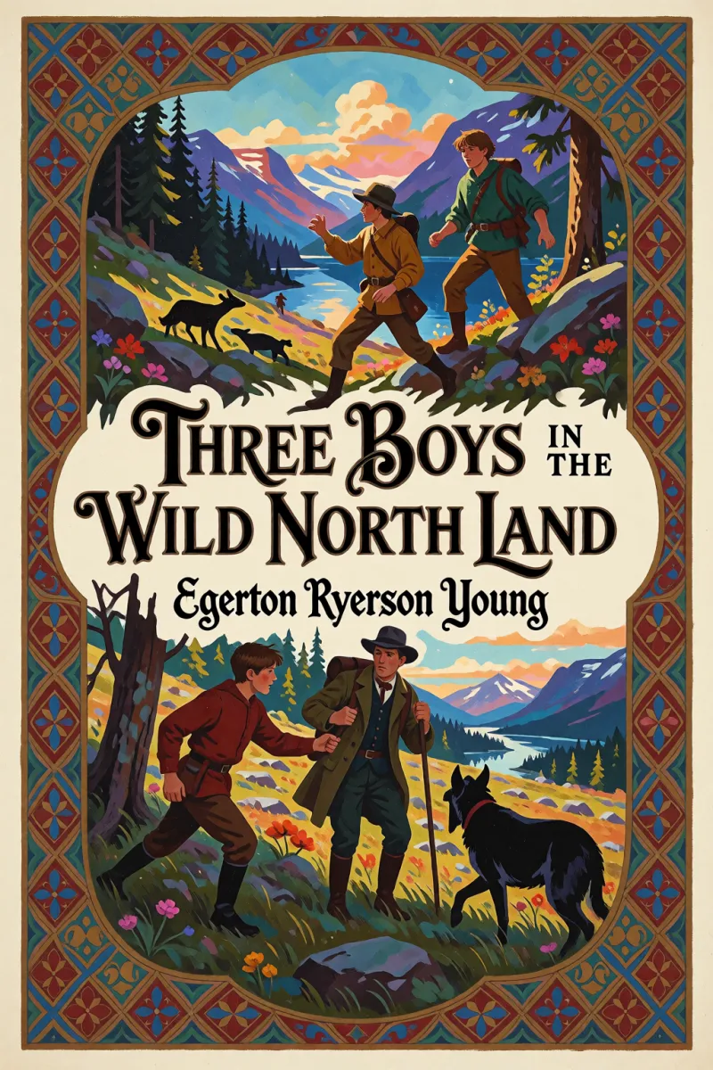 Cover of Three Boys in the Wild North Land by Egerton Ryerson Young