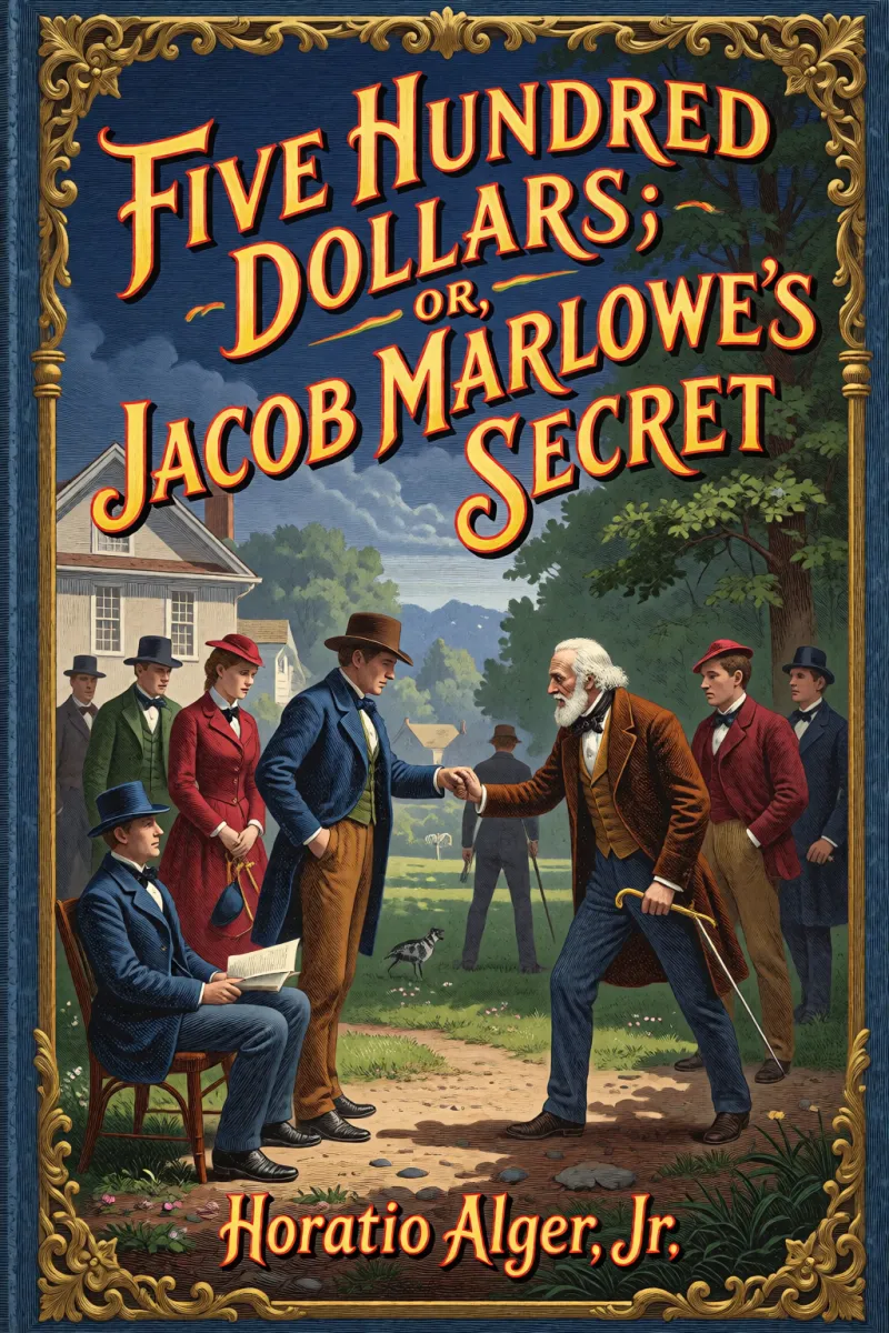 Cover of Five Hundred Dollars; or, Jacob Marlowe's Secret by Horatio Alger, Jr.
