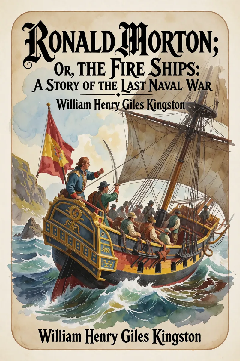 Cover of Ronald Morton; or, the Fire Ships: A Story of the Last Naval War by William Henry Giles Kingston