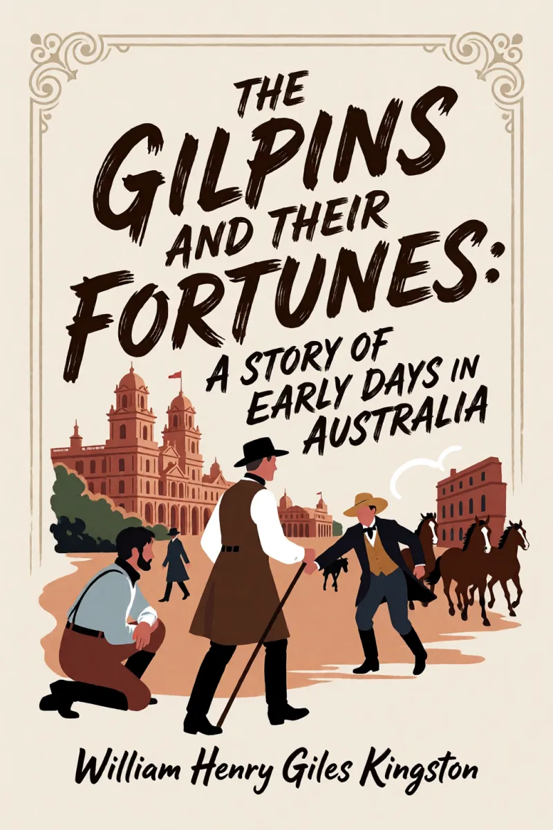 Cover of The Gilpins and their Fortunes: A Story of Early Days in Australia by William Henry Giles Kingston