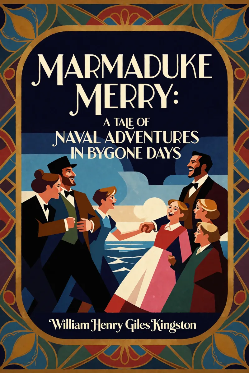 Cover of Marmaduke Merry: A Tale of Naval Adventures in Bygone Days by William Henry Giles Kingston