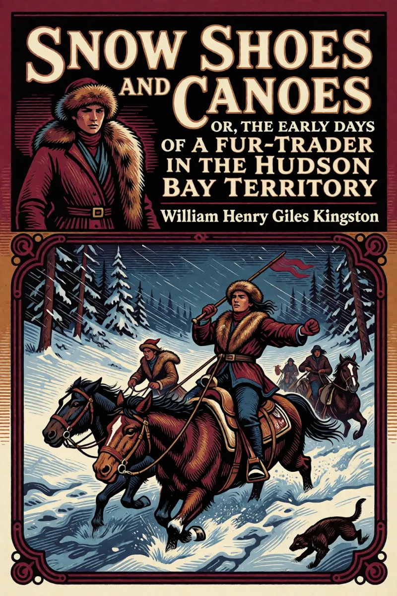 Cover of Snow Shoes and Canoes: Or, The Early Days of a Fur-Trader in the Hudson Bay Territory by William Henry Giles Kingston