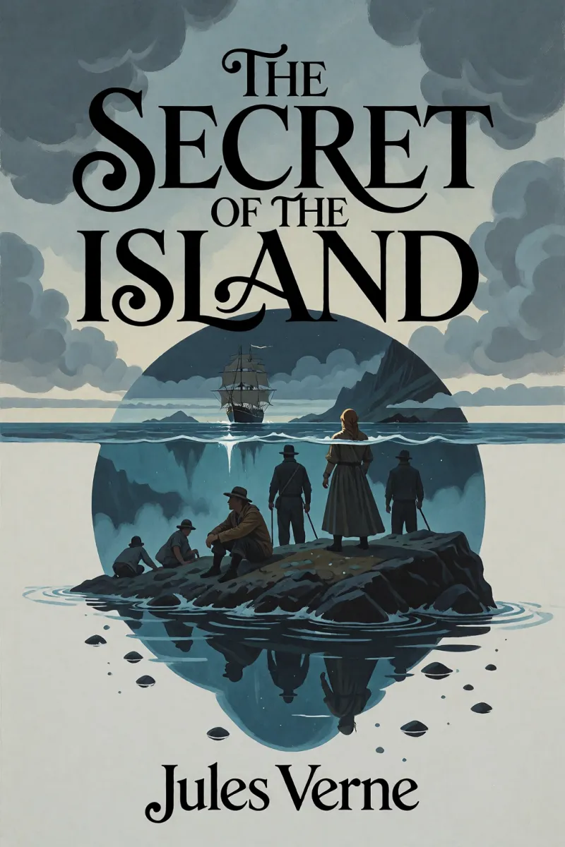 Cover of The secret of the island by Jules Verne