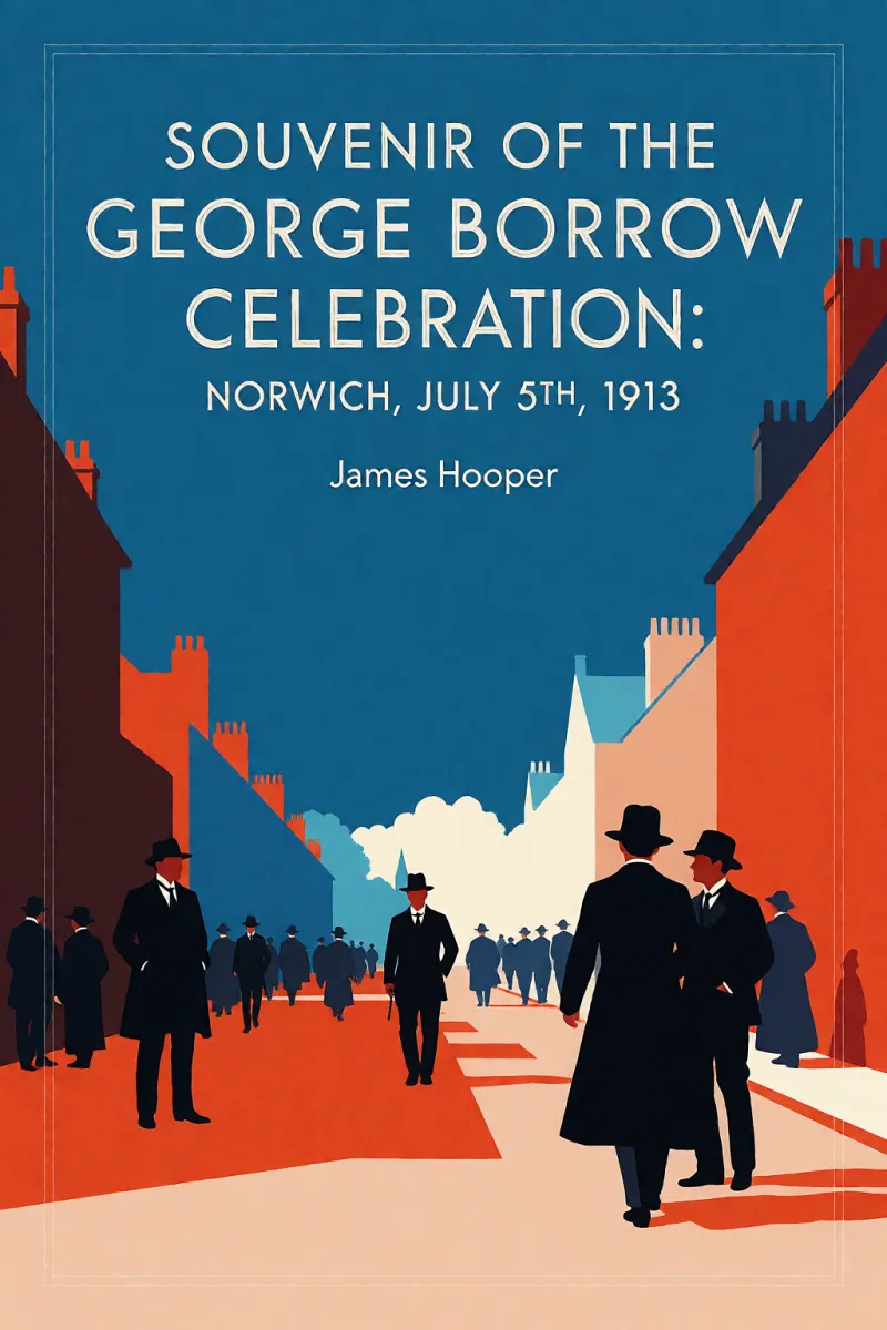 Cover of Souvenir of the George Borrow Celebration: Norwich, July 5th, 1913 by James Hooper