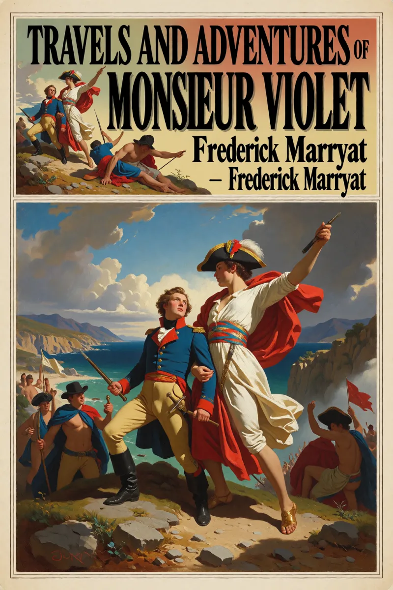 Cover of Travels and Adventures of Monsieur Violet by Frederick Marryat