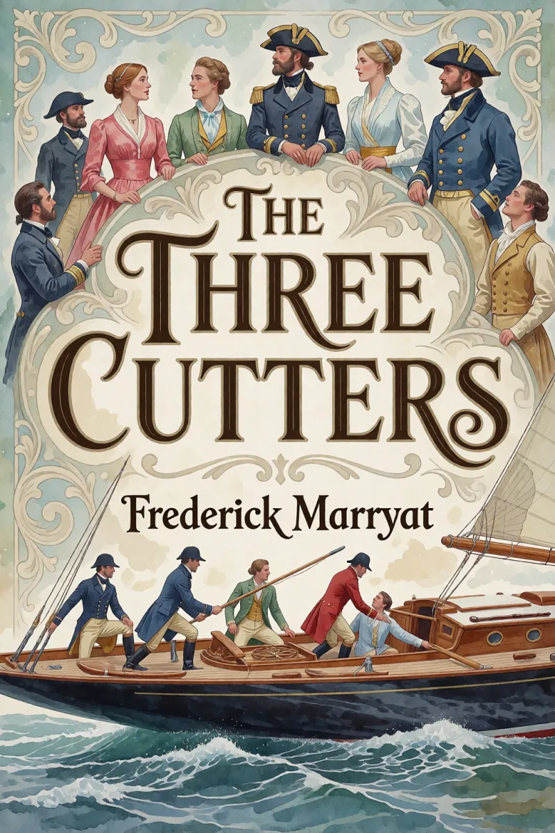 Cover of The Three Cutters by Frederick Marryat