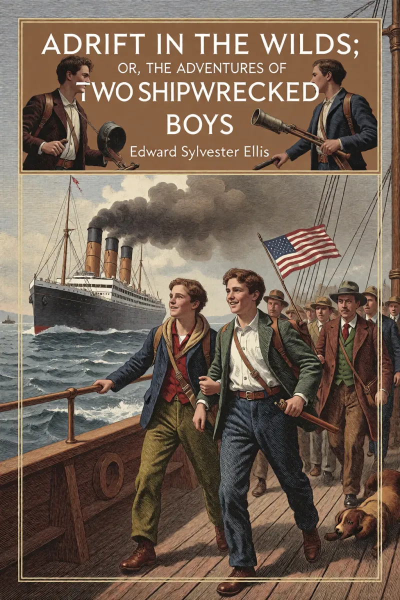 Cover of Adrift in the Wilds; Or, The Adventures of Two Shipwrecked Boys by Edward Sylvester Ellis