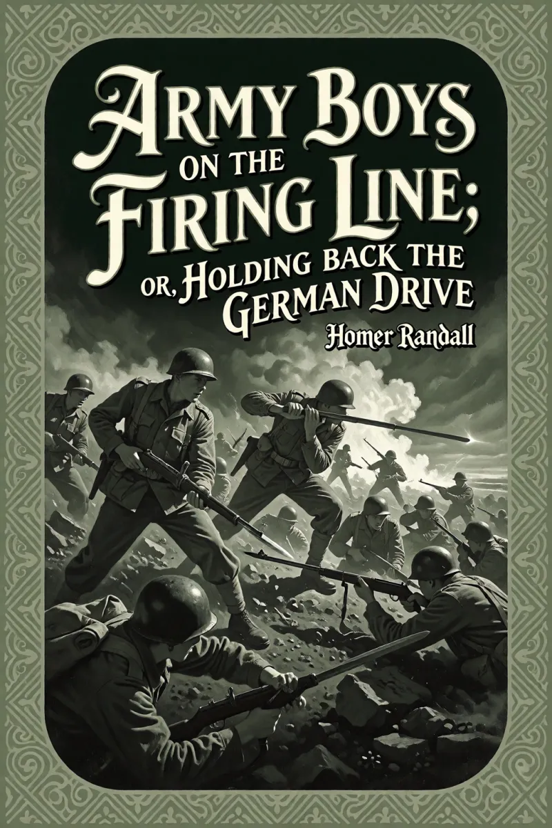 Cover of Army Boys on the Firing Line; or, Holding Back the German Drive by Homer Randall