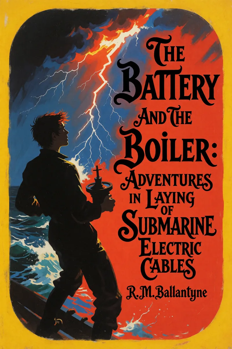 Cover of The Battery and the Boiler: Adventures in Laying of Submarine Electric Cables by R. M. Ballantyne