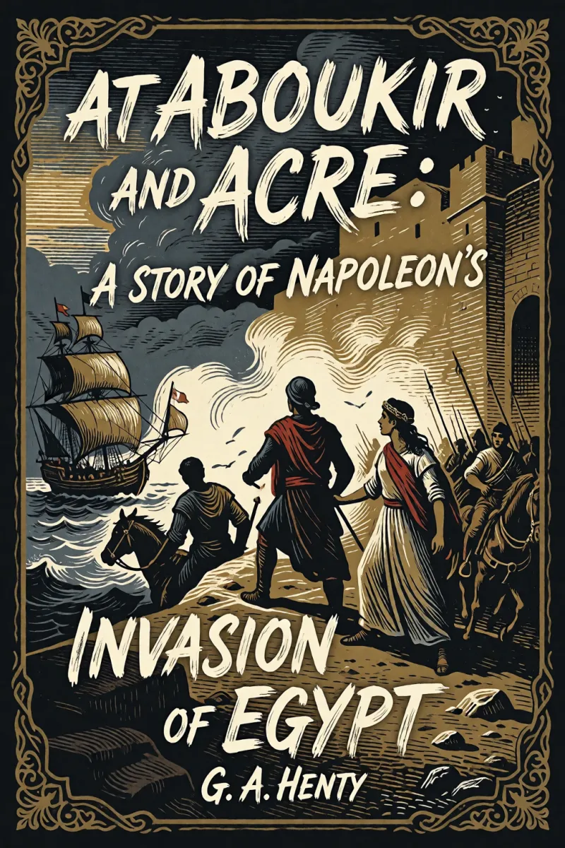 Cover of At Aboukir and Acre: A Story of Napoleon's Invasion of Egypt by G. A. Henty