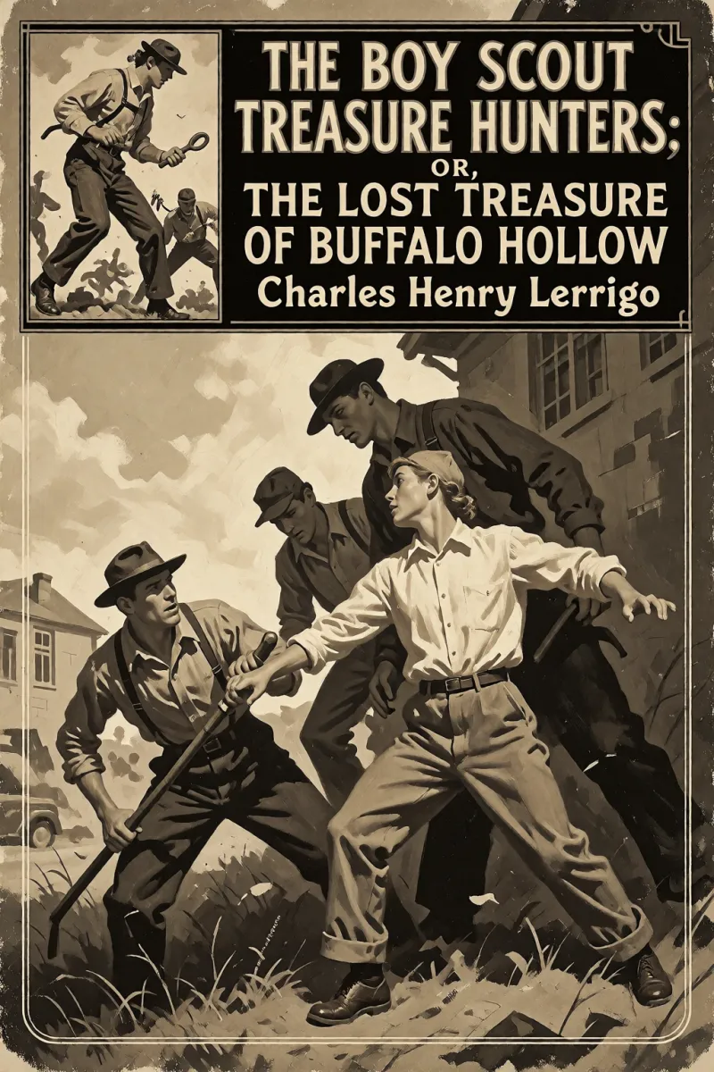Cover of The Boy Scout Treasure Hunters; Or, The Lost Treasure of Buffalo Hollow by Charles Henry Lerrigo