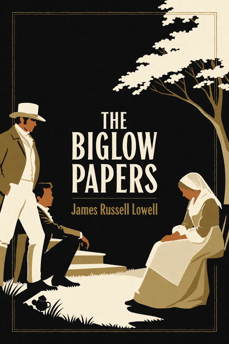 Cover of The Biglow Papers by James Russell Lowell