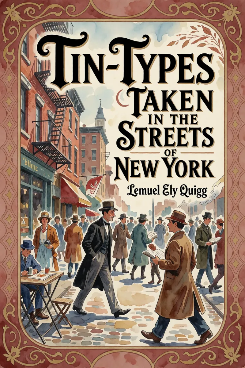 Cover of Tin-types taken in the streets of New York by Lemuel Ely Quigg