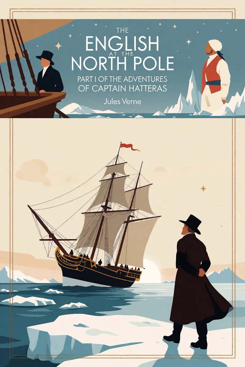 Cover of The English at the North Pole: Part I of the Adventures of Captain Hatteras by Jules Verne