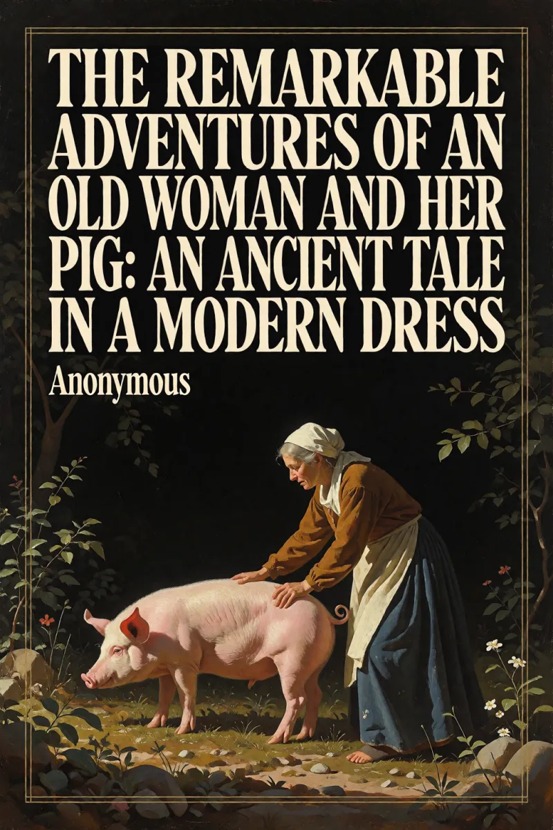 Cover of The Remarkable Adventures of an Old Woman and Her Pig: An Ancient Tale in a Modern Dress by Anonymous