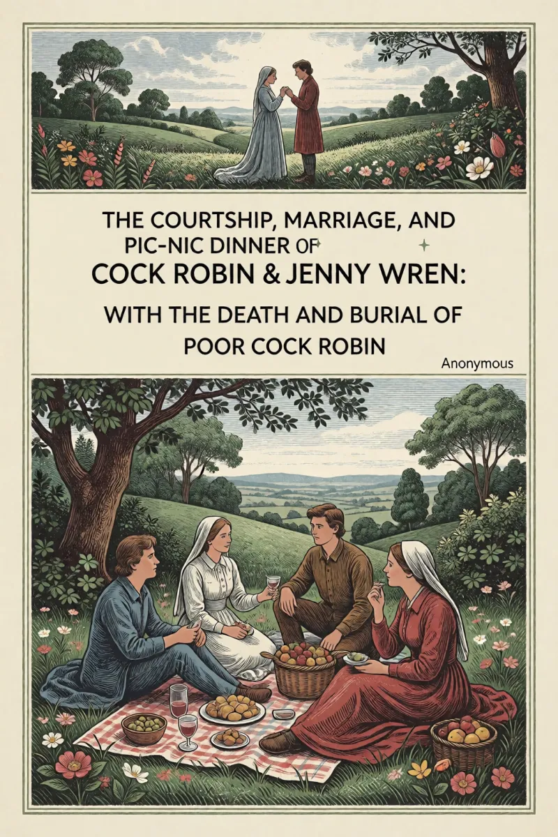 Cover of The Courtship, Marriage, and Pic-Nic Dinner of Cock Robin & Jenny Wren: With the Death and Burial of Poor Cock Robin by Anonymous