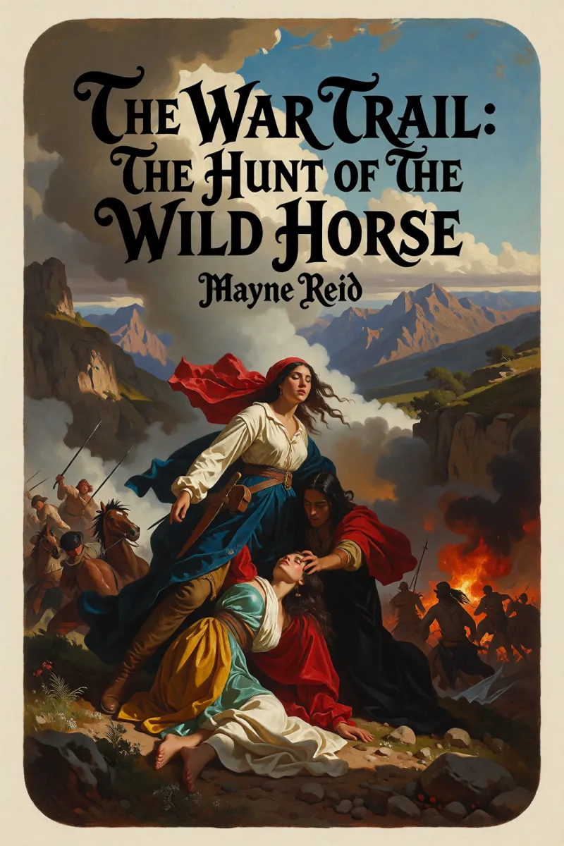 Cover of The War Trail: The Hunt of the Wild Horse by Mayne Reid