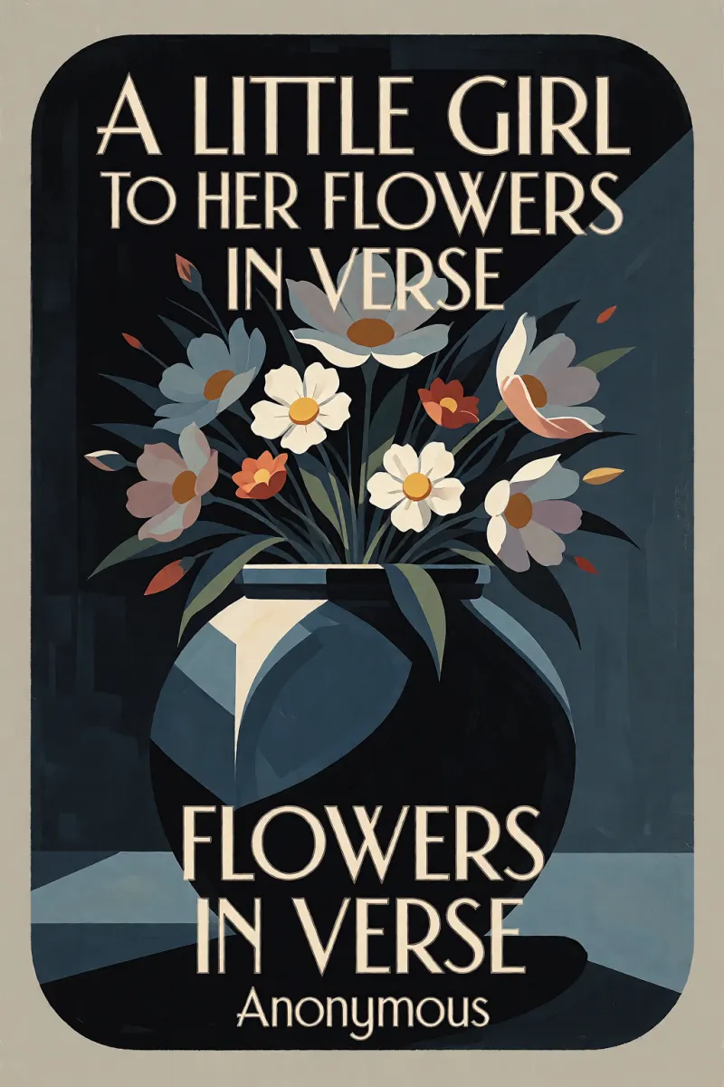 Cover of A Little Girl to her Flowers in Verse by Anonymous