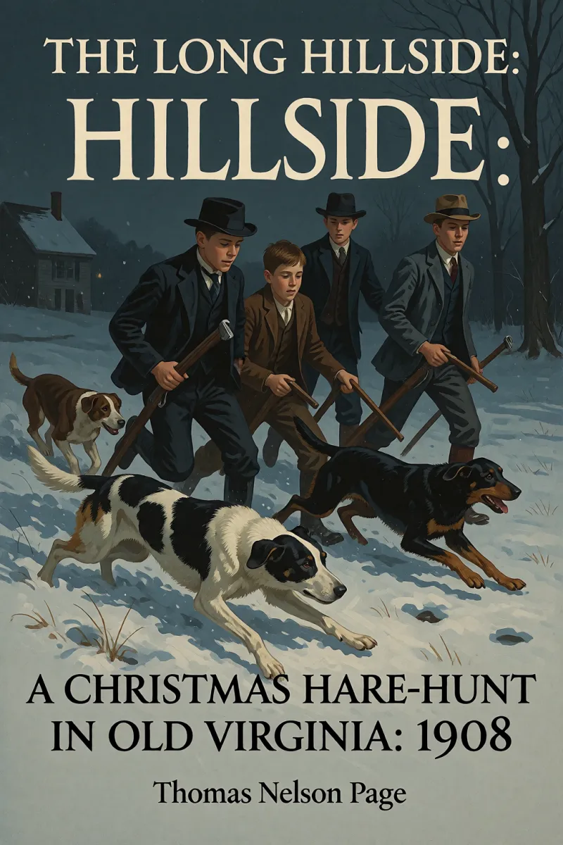 Cover of The Long Hillside: A Christmas Hare-Hunt In Old Virginia: 1908 by Thomas Nelson Page