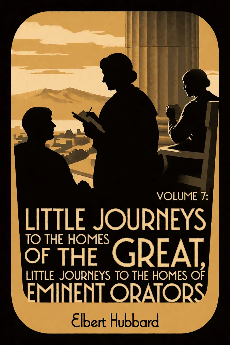 Cover of Little Journeys to the Homes of the Great, Volume 7: Little Journeys to the Homes of Eminent Orators by Elbert Hubbard