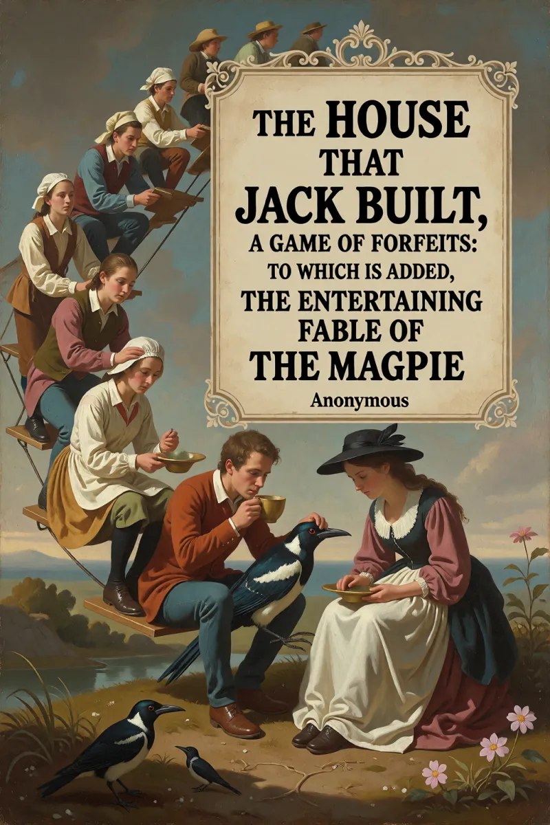 Cover of The House That Jack Built, a Game of Forfeits: To Which is Added, the Entertaining Fable of "The Magpie" by Anonymous