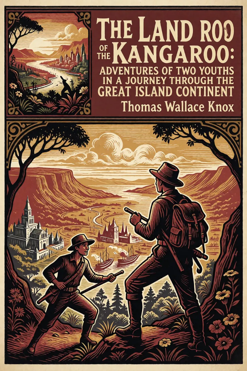 Cover of The Land of the Kangaroo: Adventures of Two Youths in a Journey through the Great Island Continent by Thomas Wallace Knox