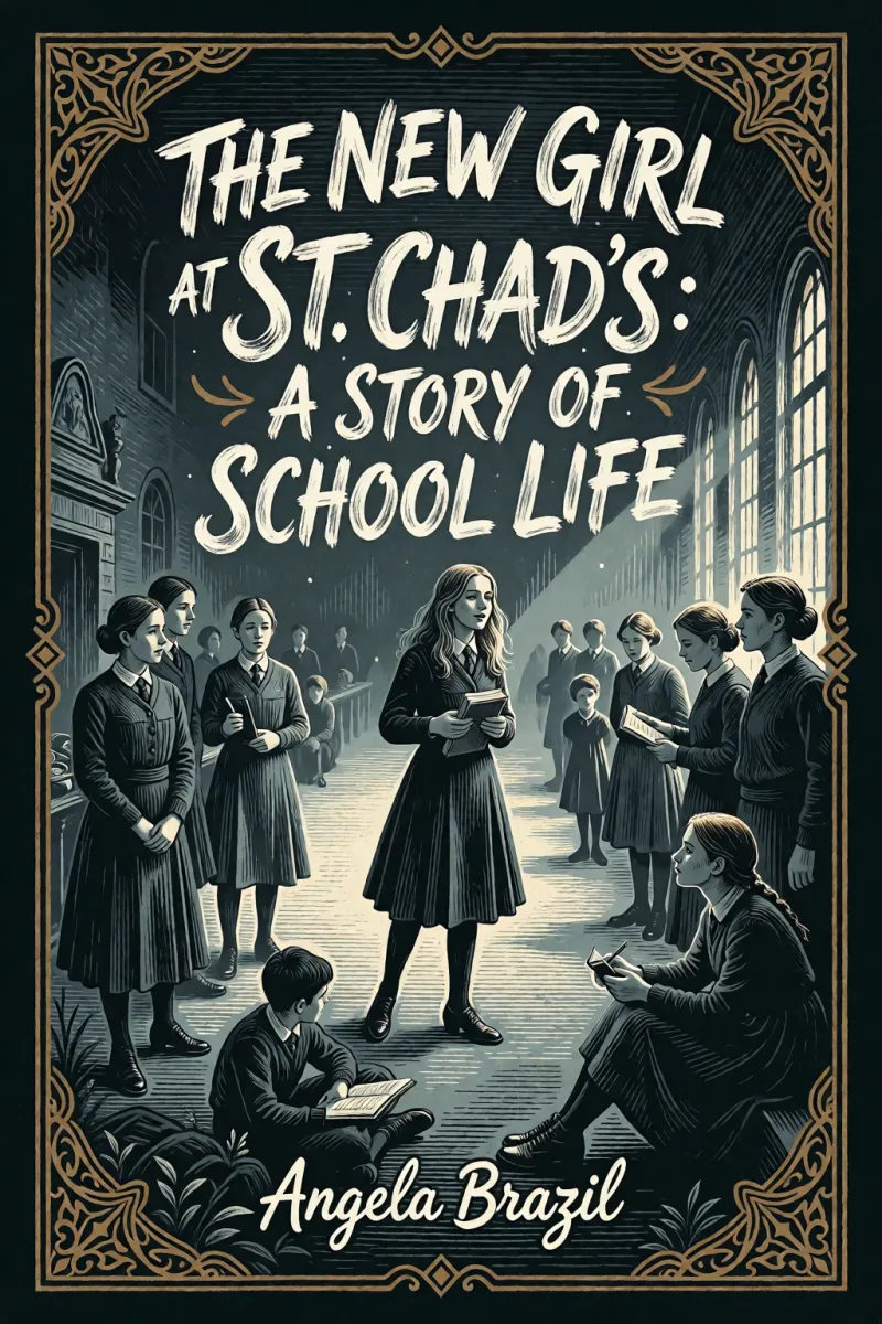Cover of The New Girl at St. Chad's: A Story of School Life by Angela Brazil