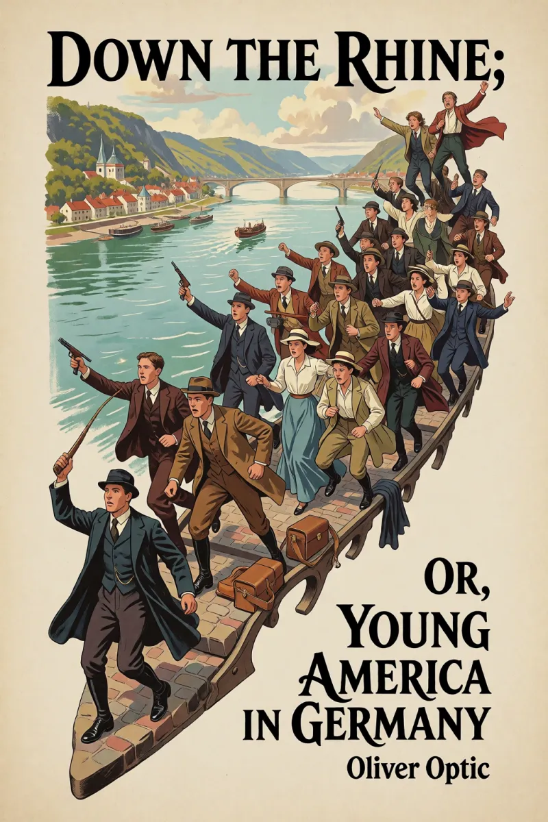 Cover of Down the Rhine; Or, Young America in Germany by Oliver Optic