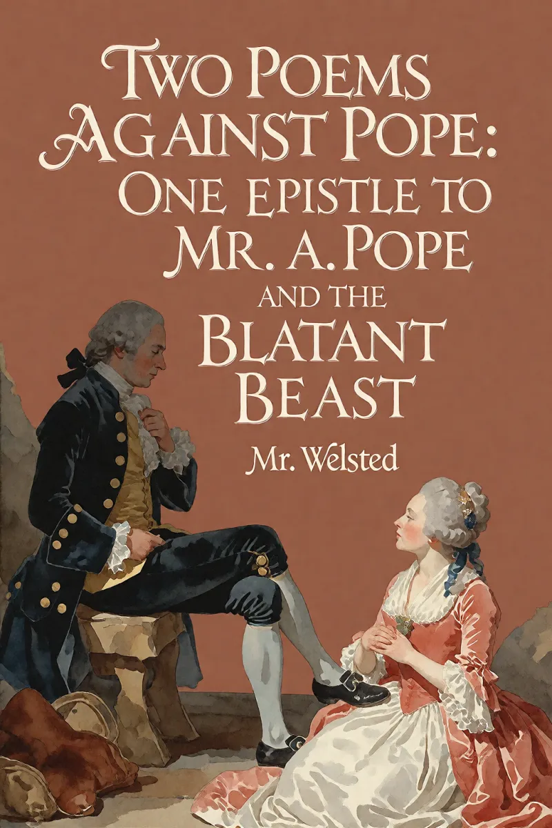 Cover of Two Poems Against Pope: One Epistle to Mr. A. Pope and the Blatant Beast by Mr. Welsted