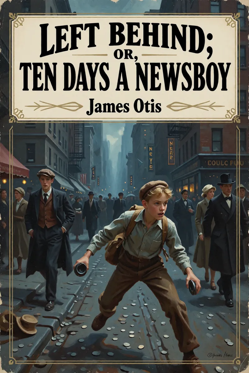 Cover of Left Behind; Or, Ten Days a Newsboy by James Otis